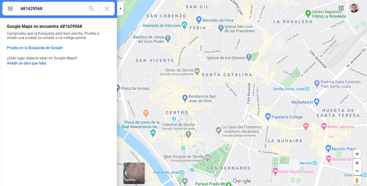 google maps busqueda telefono negocio gmb